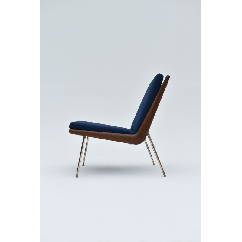 Vintage model 134 Boomerang armchair by Peter Hvidt and Orla Molgaard Nielsen for France and Daverkosen