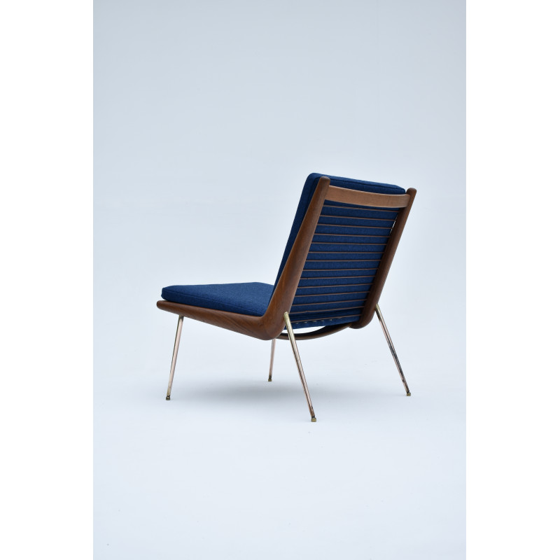 Vintage model 134 Boomerang armchair by Peter Hvidt and Orla Molgaard Nielsen for France and Daverkosen