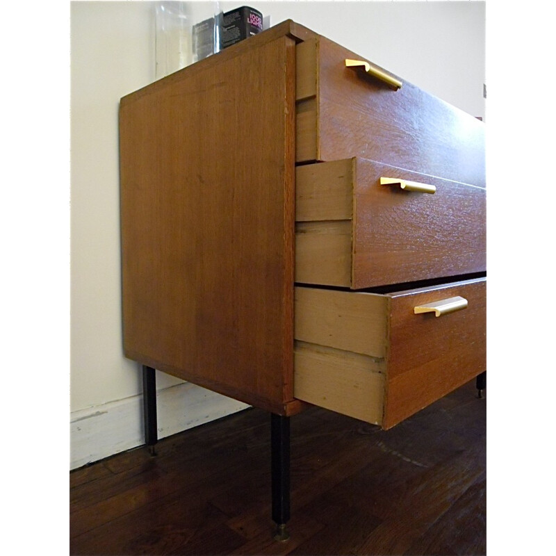 Vintage chest of drawers in oak - 1950s