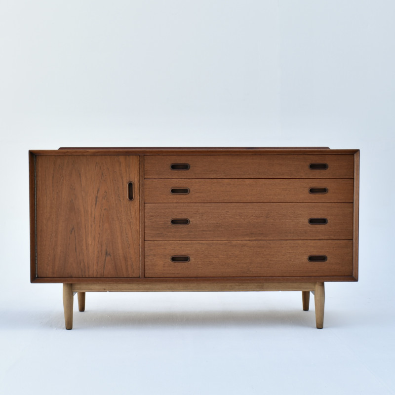 Os16 vintage dressoir in teak en eiken van Arne Vodder voor P.Olsen Sibast