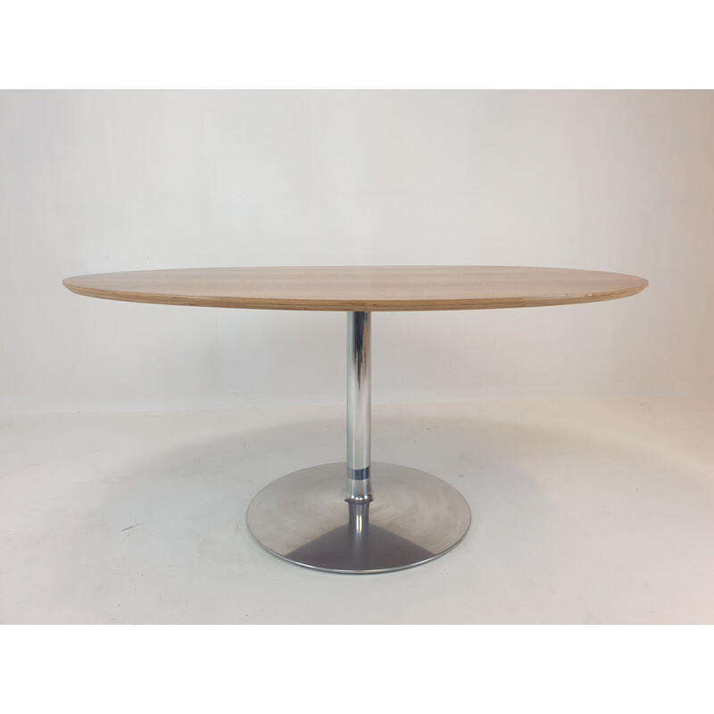 Vintage oval dining table by Pierre Paulin for Artifort, 1960s