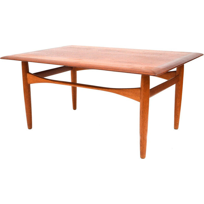 Bovenkamp coffee table in teak and oak, Aksel Bender MADSEN - 1960s