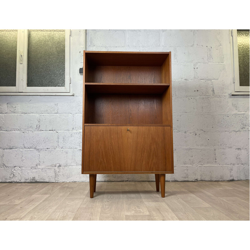 Scandinavian vintage teak bookcase, Denmark 1960