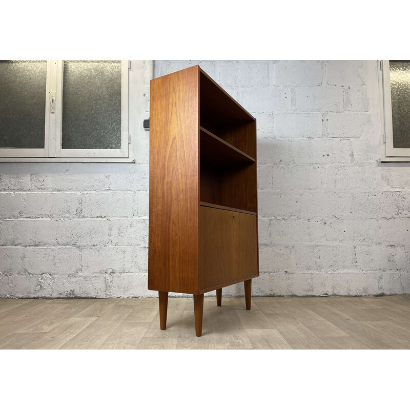 Scandinavian vintage teak bookcase, Denmark 1960