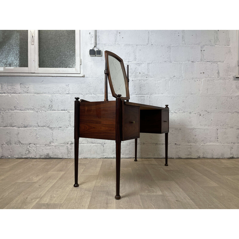 Coiffeuse scandinave vintage en palissandre, 1960