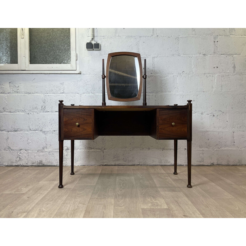 Scandinavische vintage kaptafel van rozenhout, 1960