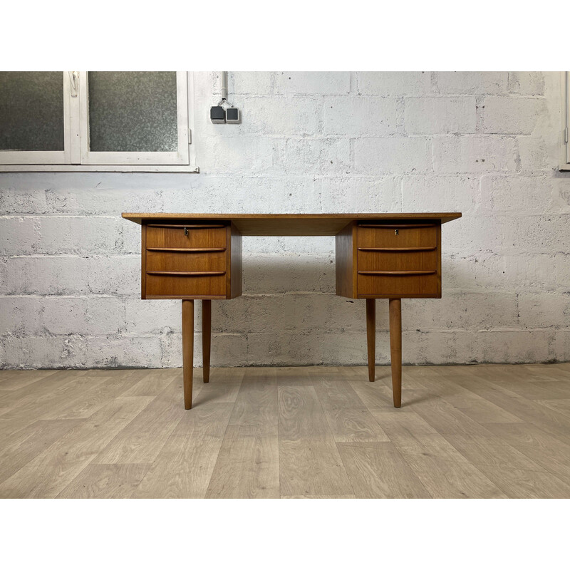 Scandinavian vintage teak desk, 1960