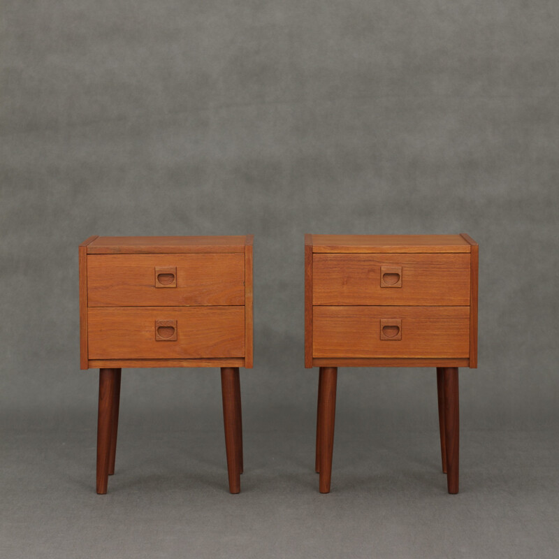 A pair of Danish night stands - 1970s