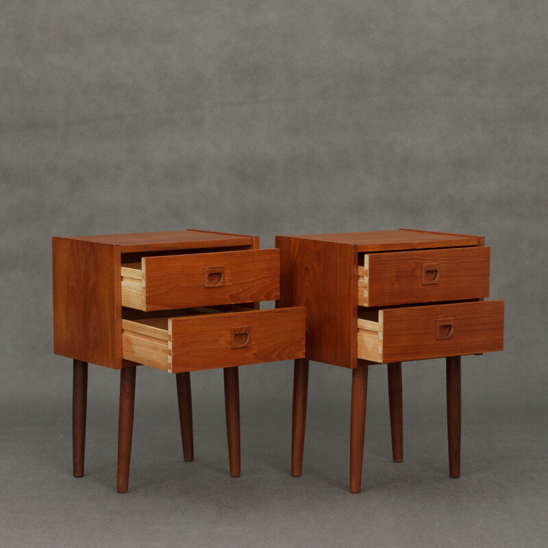 A pair of Danish night stands - 1970s