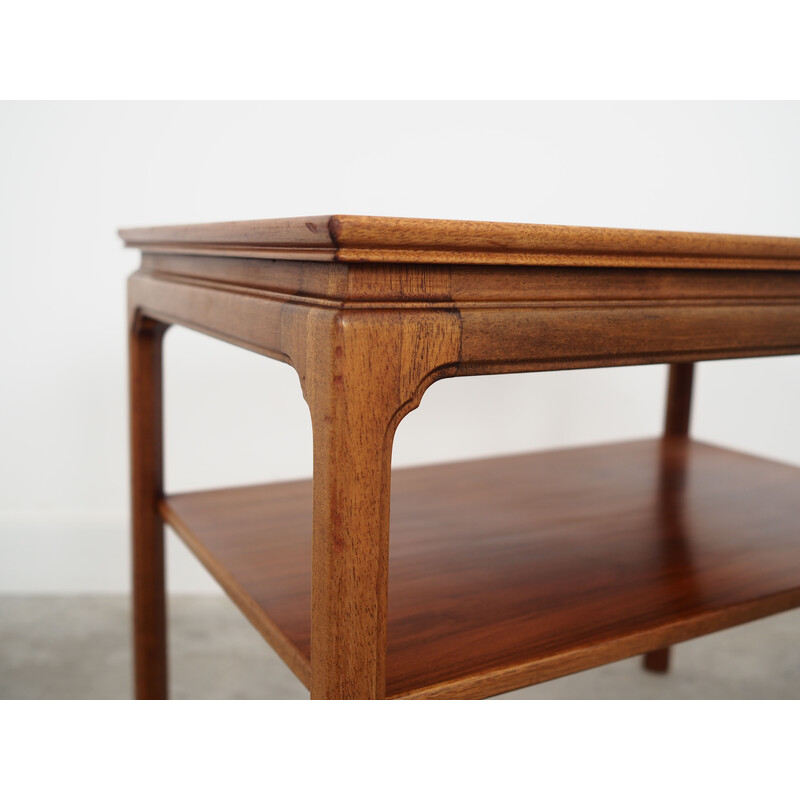 Vintage teak veneer coffee table, Denmark 1970s