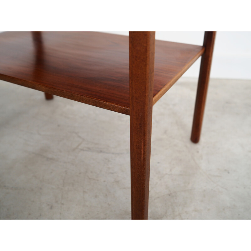 Vintage teak veneer coffee table, Denmark 1970s