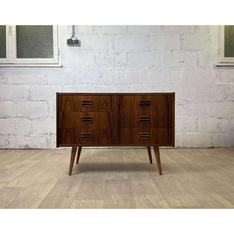 Scandinavische vintage palissander ladekast van Th Juul, 1960