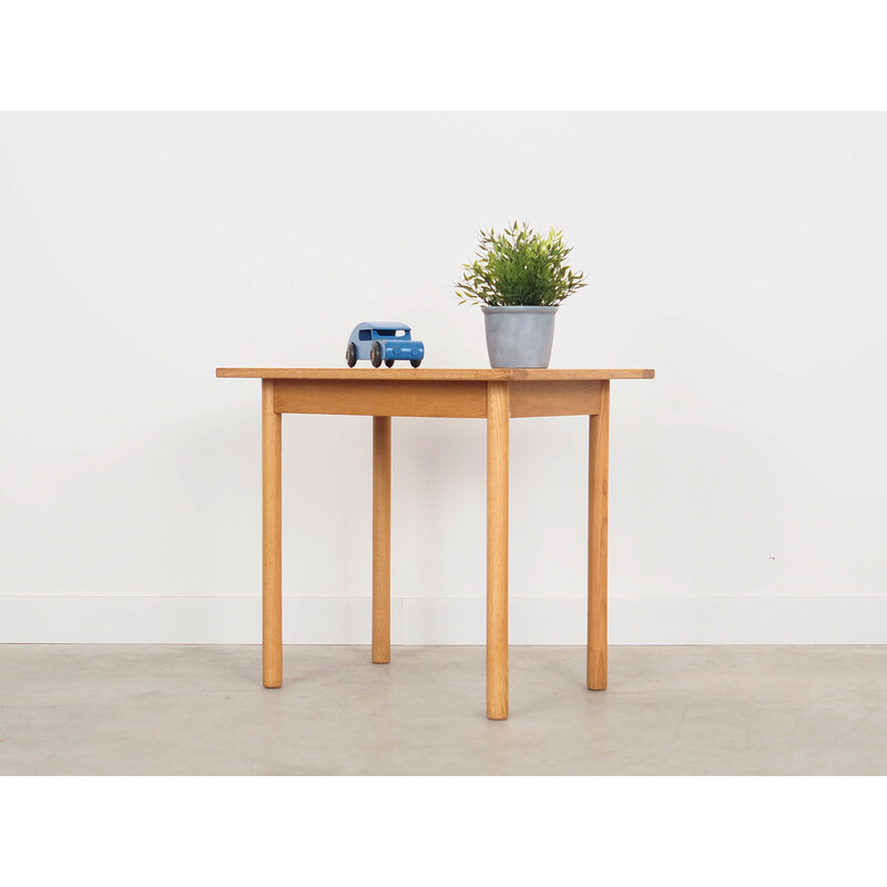 Table basse vintage en bois de frêne, Danemark 1970