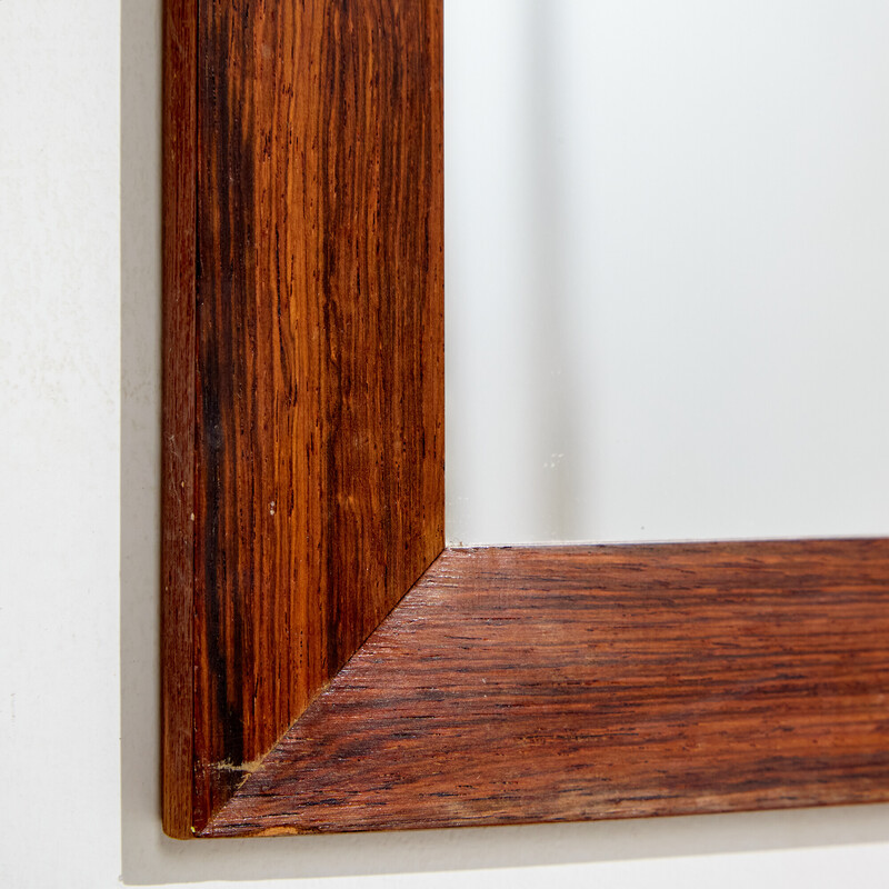 Vintage rosewood framed mirror, Denmark