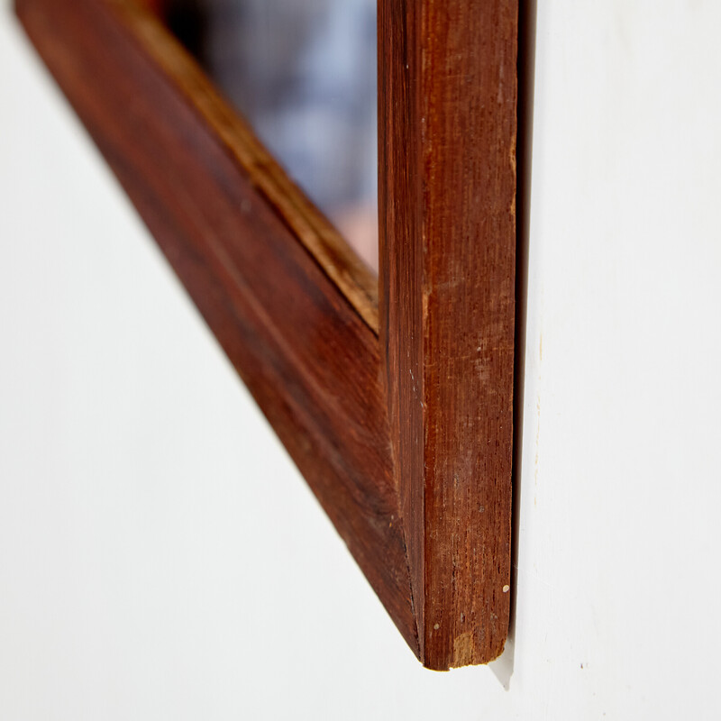 Vintage rosewood framed mirror, Denmark