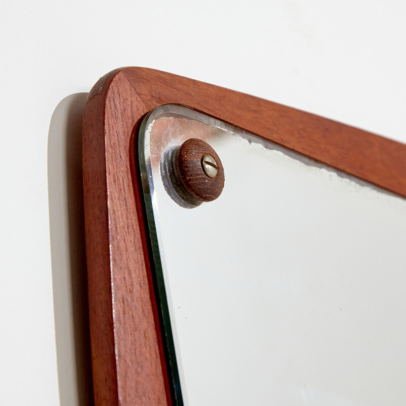 Vintage teak mirror with two drawers, 1960s