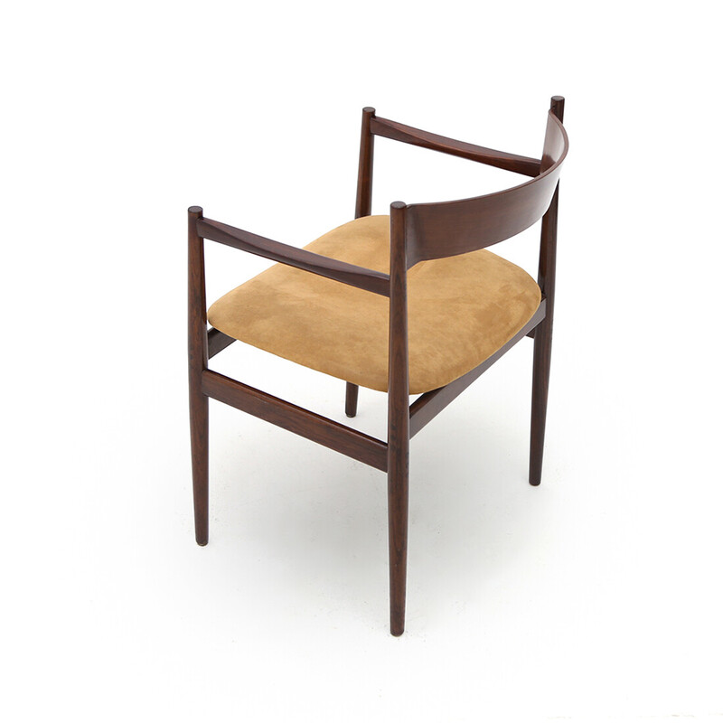 Vintage "107p" stoel met armleuningen van Gianfranco Frattini voor Cassina, jaren 1960