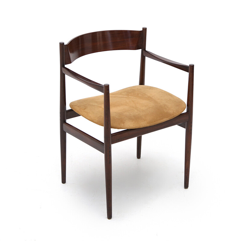Vintage-Stuhl "107p" mit Armlehnen von Gianfranco Frattini für Cassina, 1960er Jahre