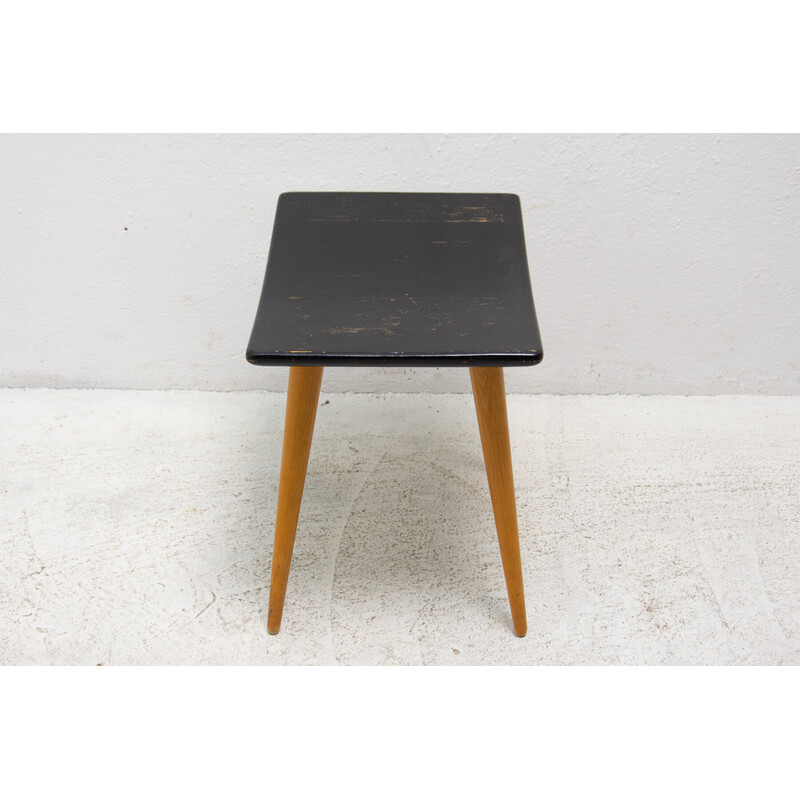 Mid century beech wood footrest by Západoslovenské Nábytkárské Závody, Czechoslovakia 1970