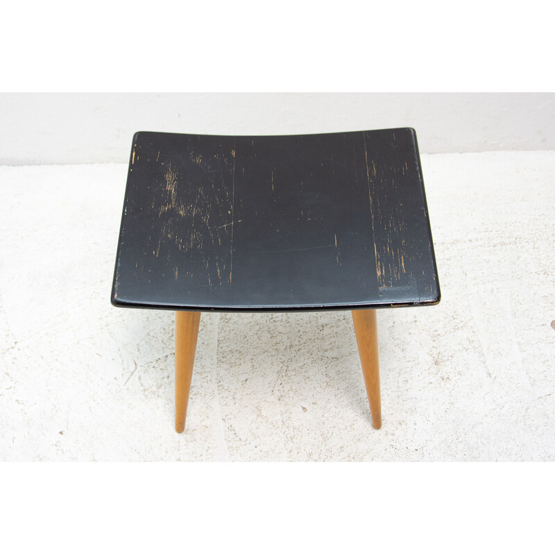 Mid century beech wood footrest by Západoslovenské Nábytkárské Závody, Czechoslovakia 1970