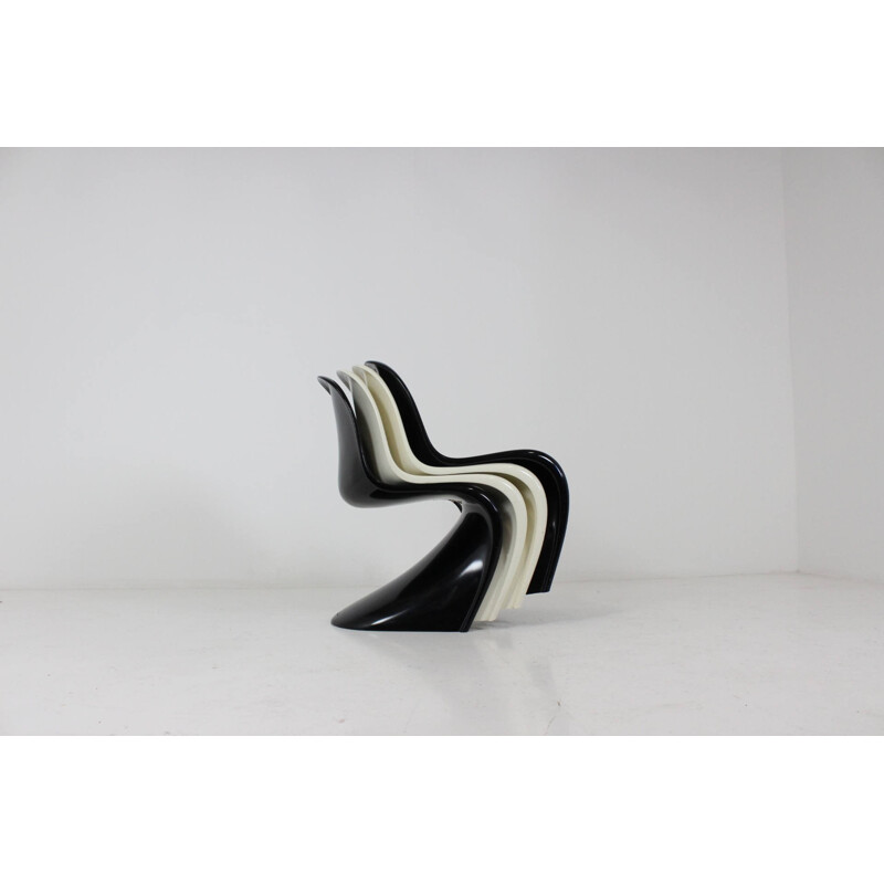 Set of four "Panton chairs", Verner PANTON - 1980s