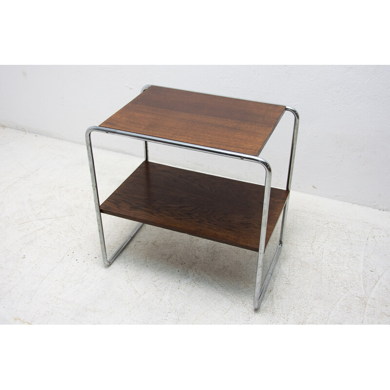 Vintage Bauhaus chromed side table by Marcel Breuer, Czechoslovakia 1930s