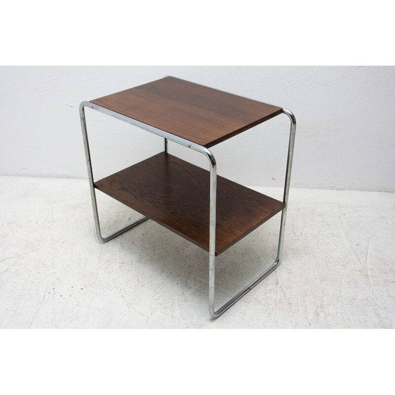 Mesa lateral cromada Vintage Bauhaus de Marcel Breuer, Checoslováquia 1930