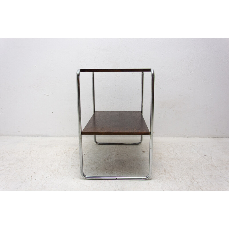 Table d'appoint vintage Bauhaus chromée par Marcel Breuer, Tchécoslovaquie 1930