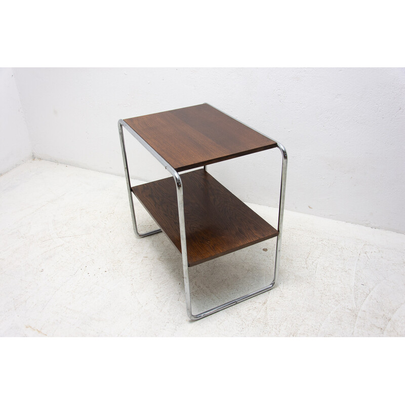 Vintage Bauhaus chromed side table by Marcel Breuer, Czechoslovakia 1930s