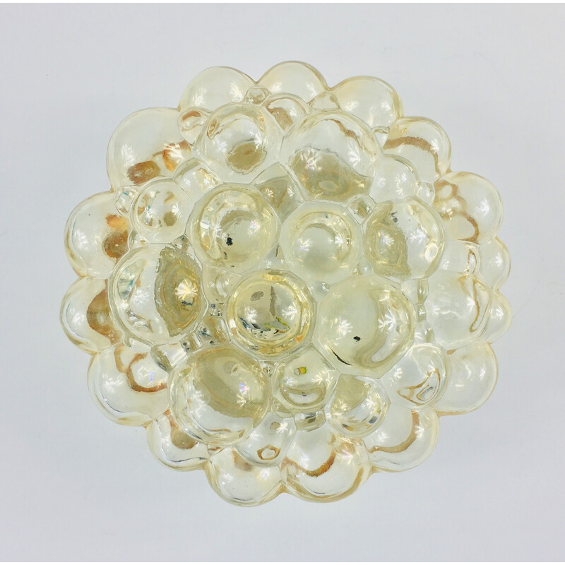 Mid century bubble glass pendant lamp by Helena Tynell for Limburg, Germany 1970s