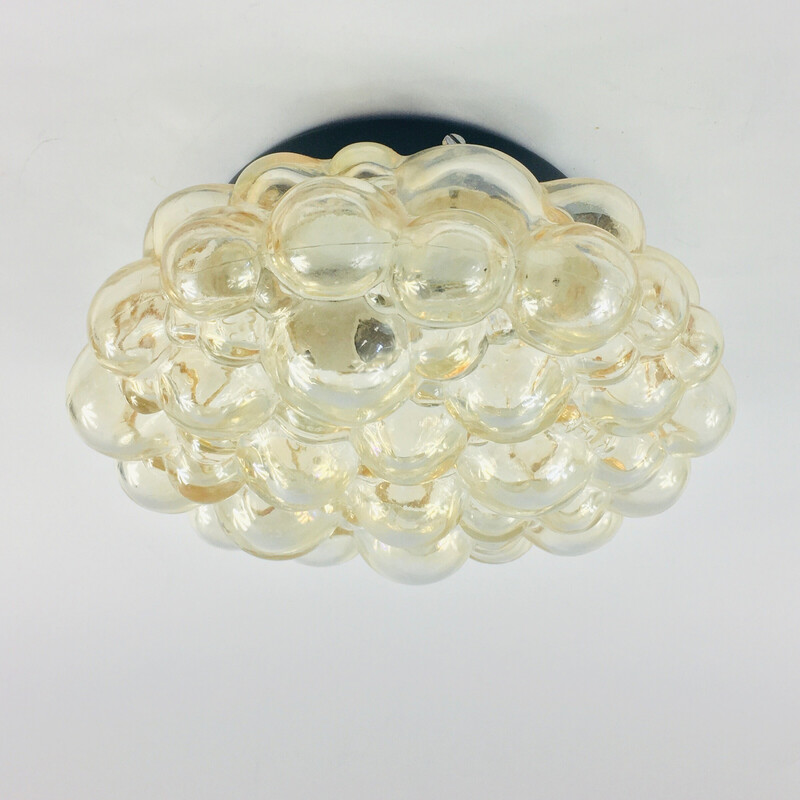 Mid century bubble glass pendant lamp by Helena Tynell for Limburg, Germany 1970s