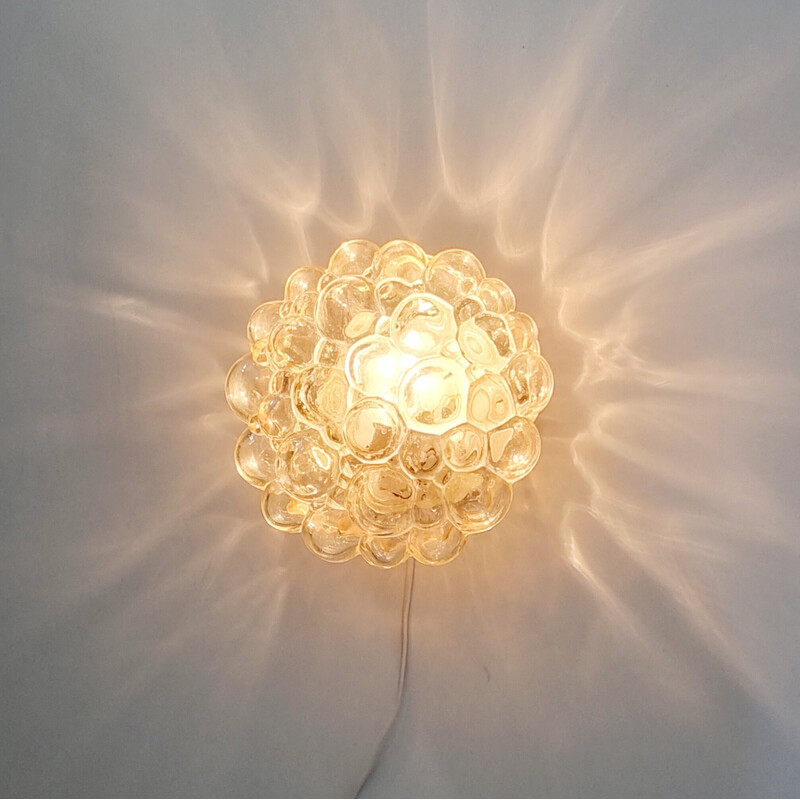 Mid century bubble glass pendant lamp by Helena Tynell for Limburg, Germany 1970s