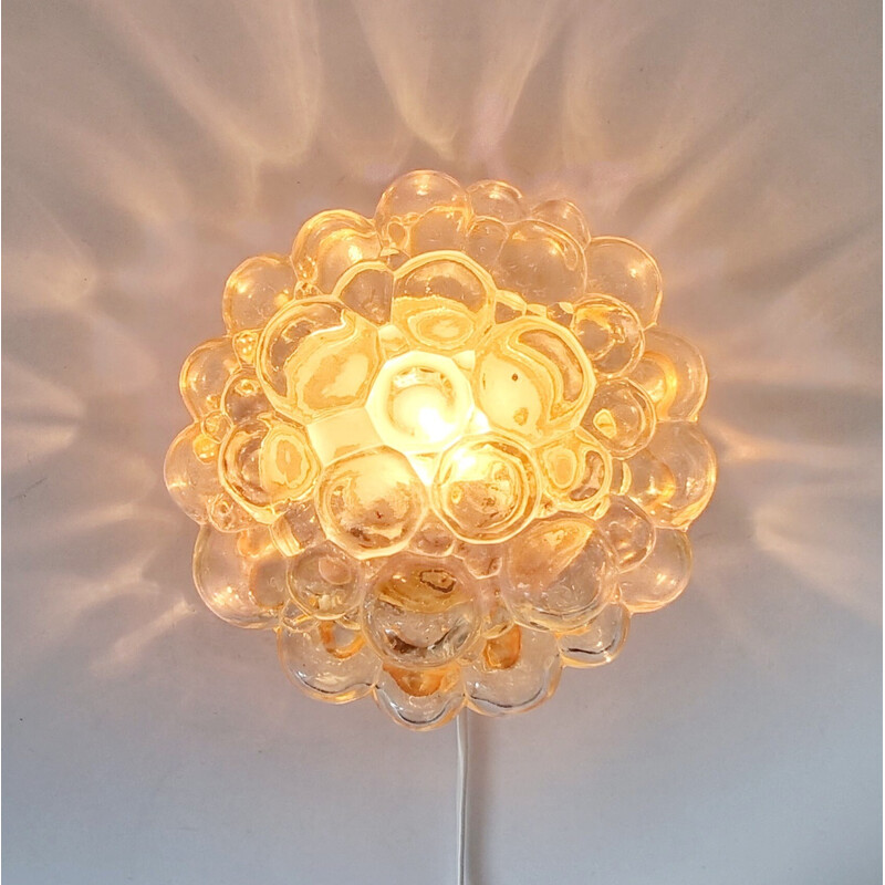 Mid century bubble glass pendant lamp by Helena Tynell for Limburg, Germany 1970s