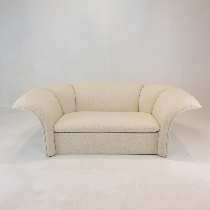 Vintage curved 2-seater sofa by Artifort, 1970s