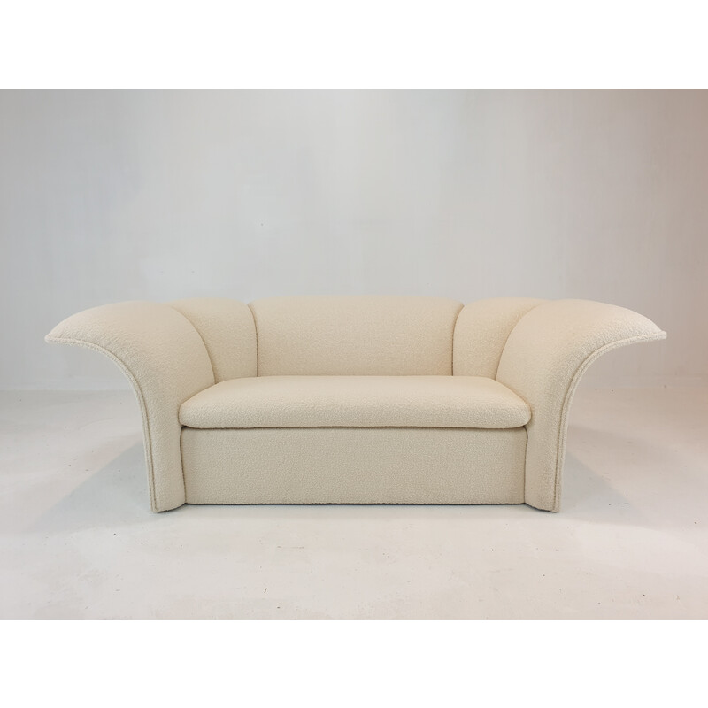 Vintage curved 2-seater sofa by Artifort, 1970s