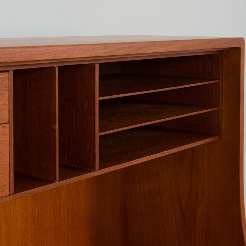 Scandinavian vintage teak secretary by Børge Mogensen for Søborg Møbelfabrik, 1960s