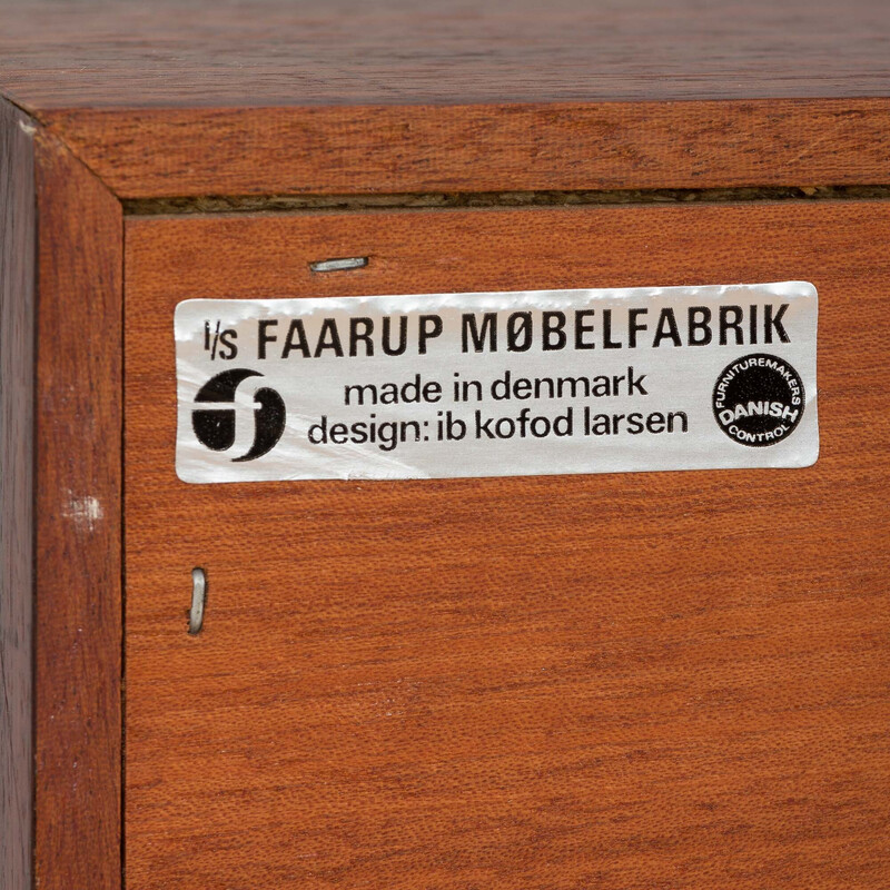 Juego de 3 aparadores vintage de palisandro de Ib Kofod para Faarup Mobelfabrik, Dinamarca 1960