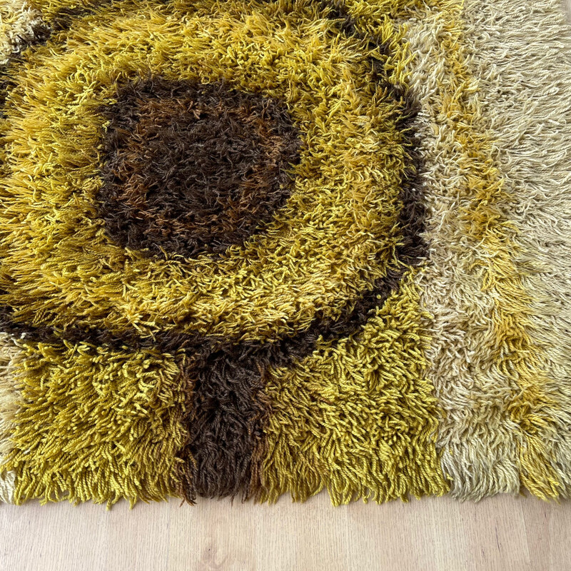 Scandinavian vintage wool rug by Ege Rya Deluxe, Denmark 1960s