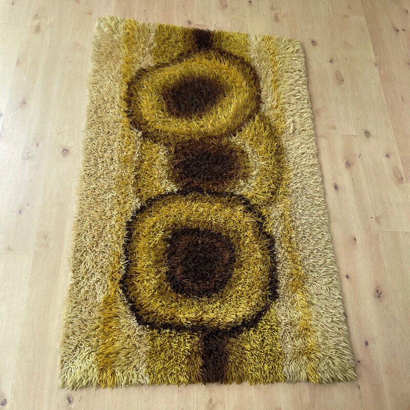 Scandinavian vintage wool rug by Ege Rya Deluxe, Denmark 1960s