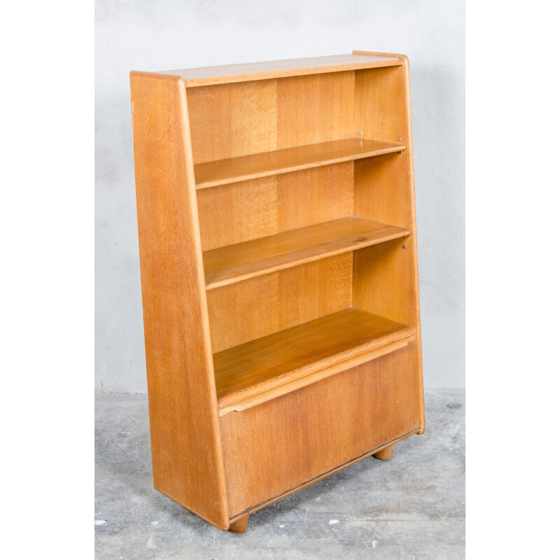 Pastoe "be-03" oak bookcase, Cees BRAAKMAN - 1950s