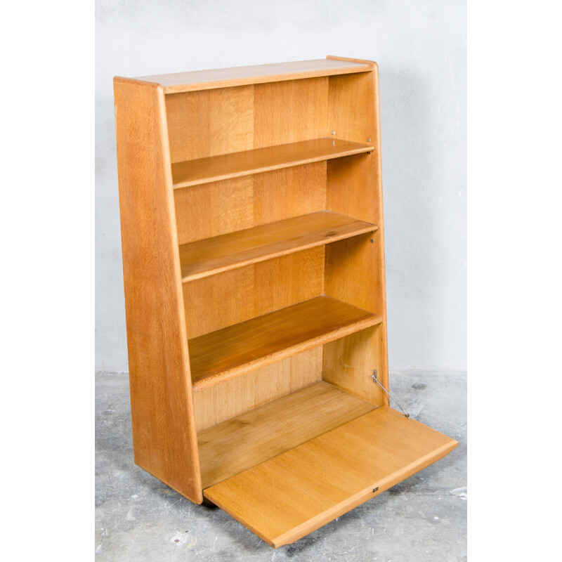 Pastoe "be-03" oak bookcase, Cees BRAAKMAN - 1950s