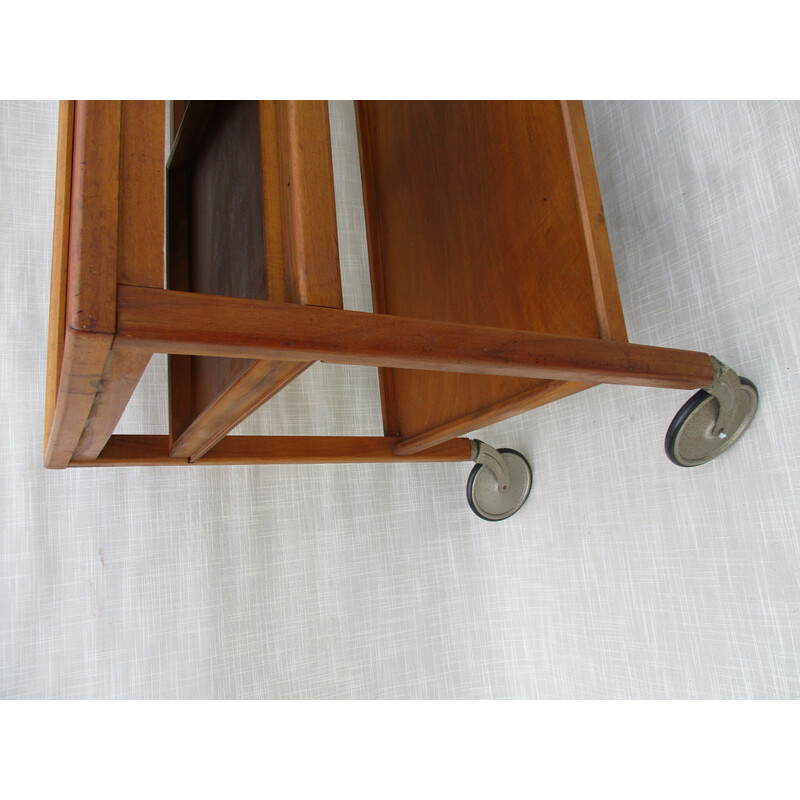 Vintage teak trolley bar, Denmark 1960s