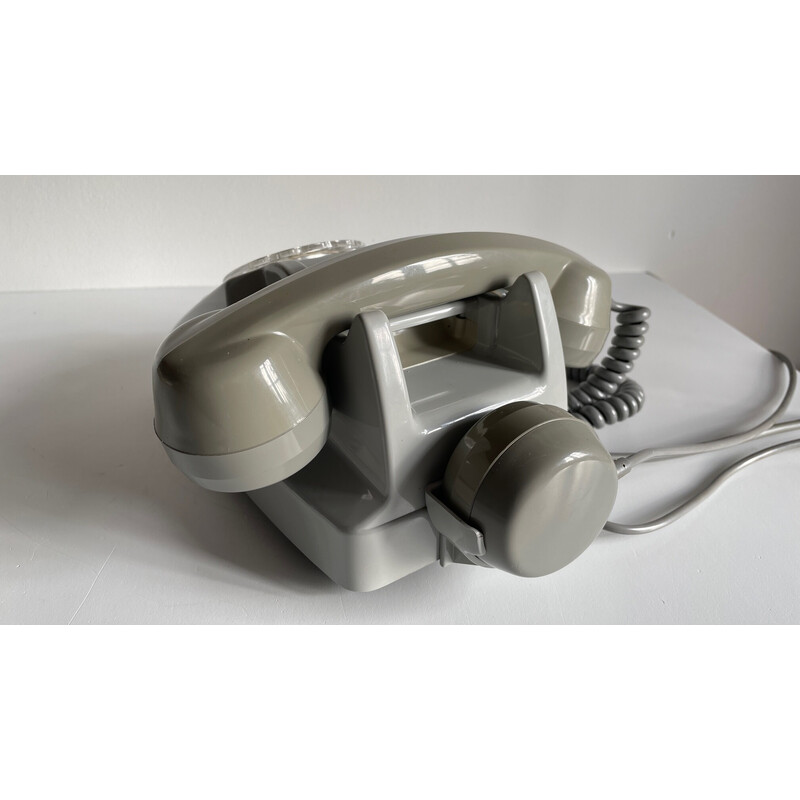 Grey vintage telephone p.t.t. Paris, 1978