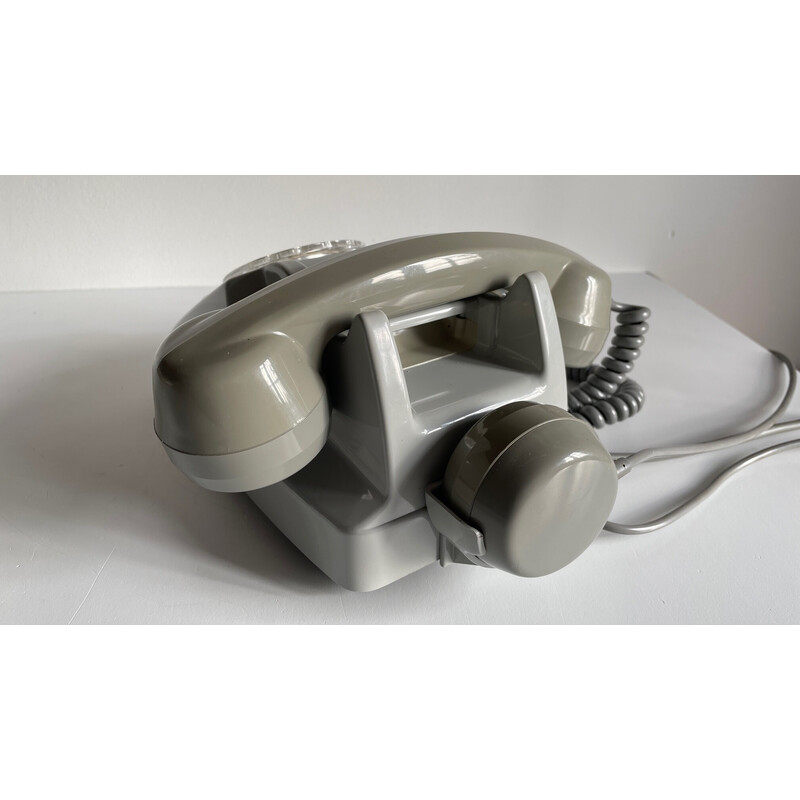 Telefono vintage grigio p.t.t. Parigi, 1978