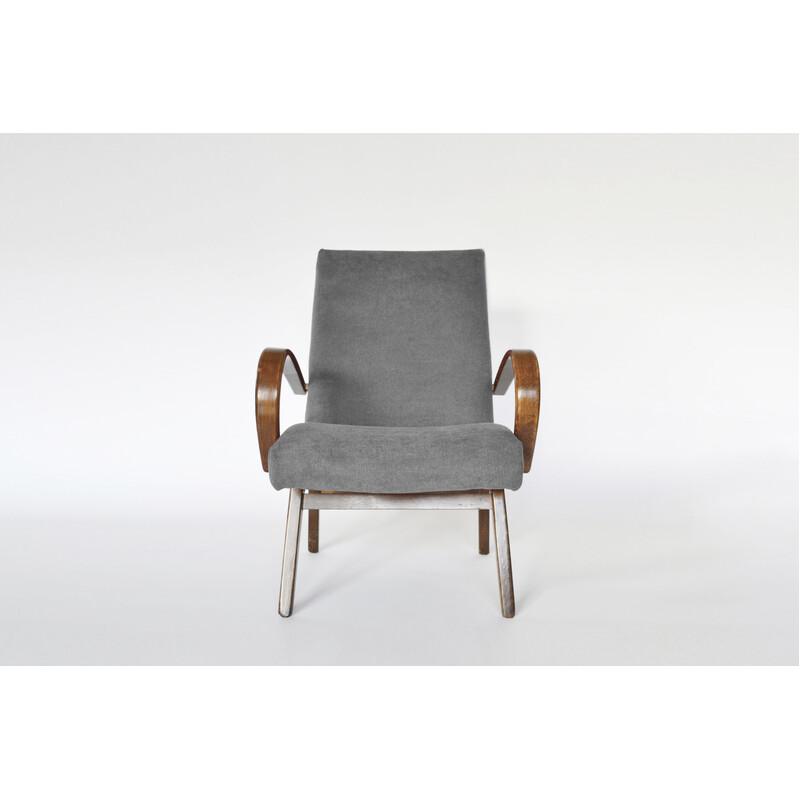 Vintage model 53 armchair by Jaroslav Smidek for Ton, 1960s