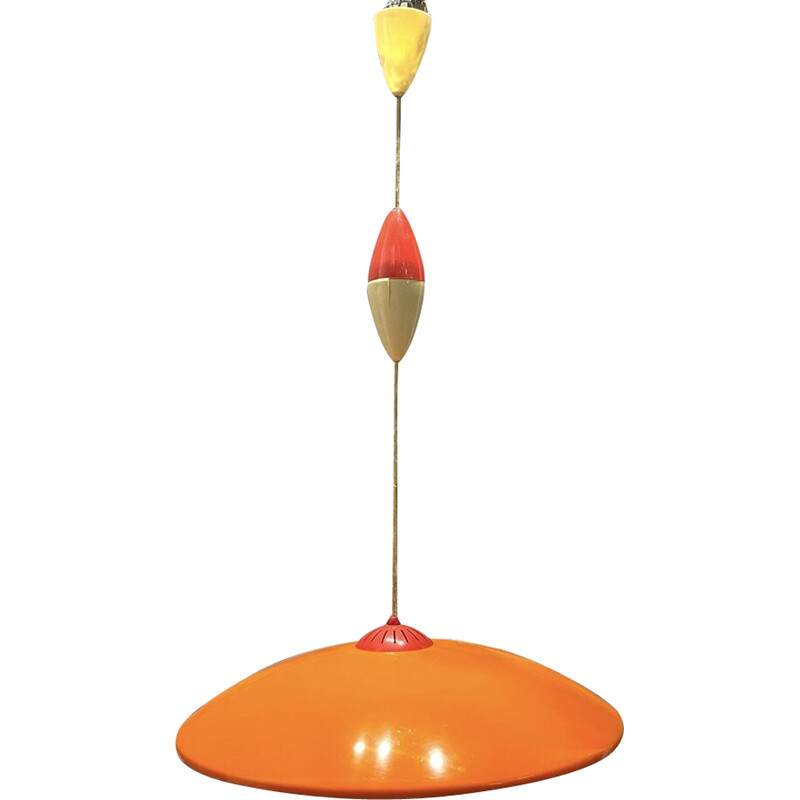 suspension italienne - plastique orange