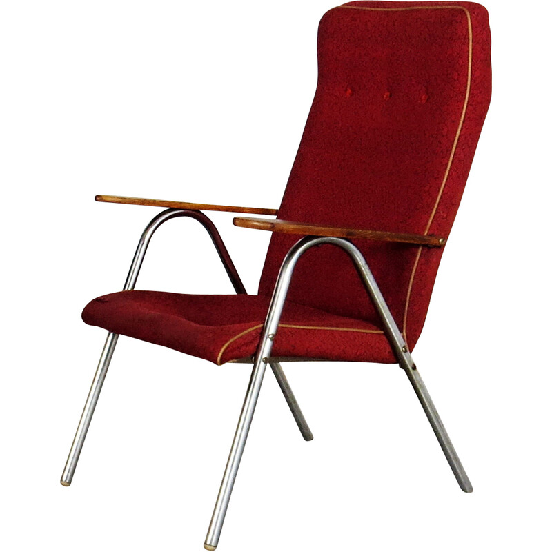 Vintage buisvormige fauteuil, 1970