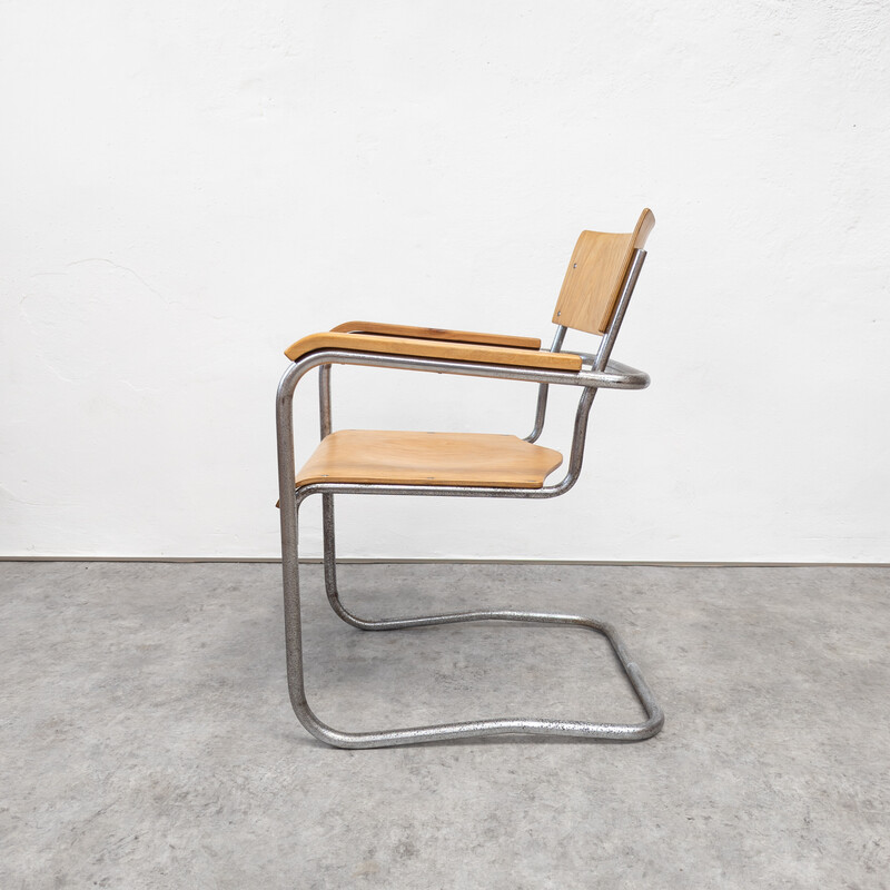 Vintage Bauhaus armchair by Antonín Šámal, Czechoslovakia 1930s