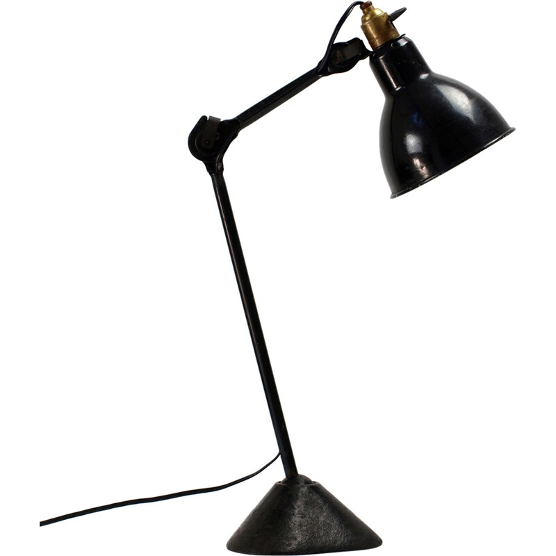 "Model 205" black table lamp, Bernard ALBIN-GRAS - 1930s