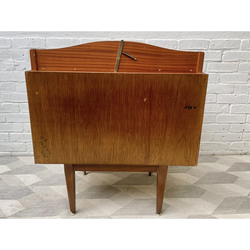 Vintage wood desk with 3 drawers, 1960s